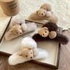 12cm Little Bear Grab Clip Large for Women Plush Back of Head Hair Decoration Hair Clips