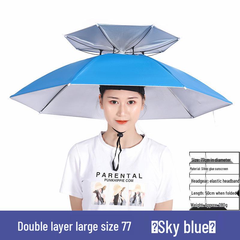 Cappello a Ombrello Pieghevole da Pesca per Adulti - Accessorio Personalizzato per Giornate di Sole