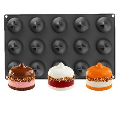 15-Cavity Mousse Cake Mold 3D Shape Baking Cake Molds High-quality Fruit Dessert Mold  Kitchen