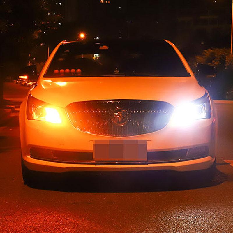 2PCS 1156 BAU15S 7440 3156 PY21W LED turn signal Dual color T20 BA15S P21W Signal light DRL Driving lights