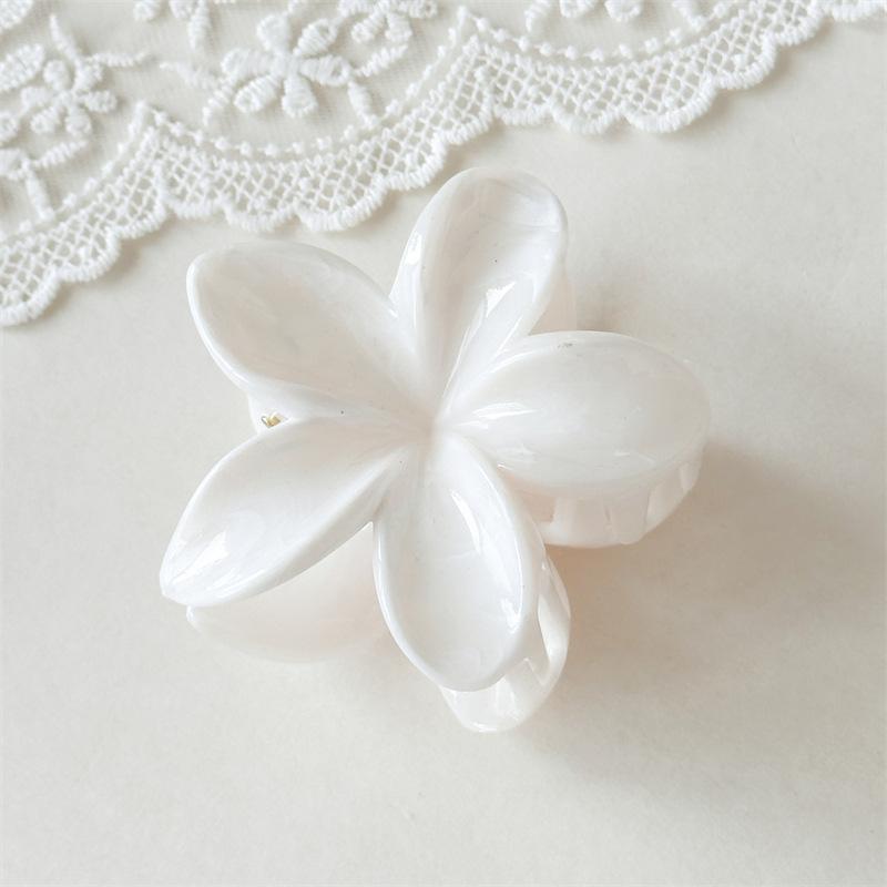 

Элегантный принт, белый, синий, цвет, когти для волос, большой зажим для волос в виде акулы, геометрические заколки для волос в виде цветка, заколки для женщин, головной убор в виде краба для волос белый дыма