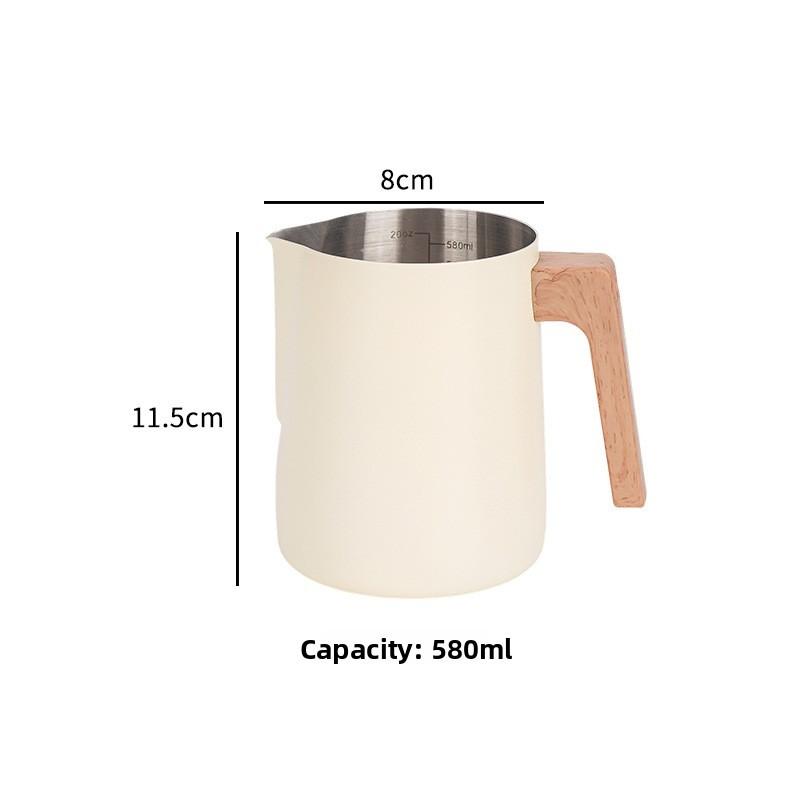 Reusable Stainless Steel Milk Frothing Pitcher With Precise Spout For Caf And Home