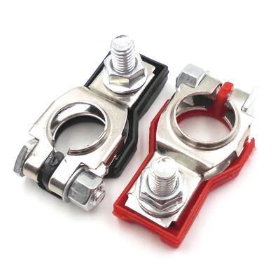 2PCS 12V 24V Automotive Top Post Battery Terminals Wire Cable Clamp Terminal Connectors Car Accessories Caravan Boat Motorcycle