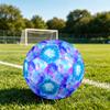 1PC Abstract Watercolor Flow Blue Tiedye Soccer Ball Size 5 Football Machine Sewn Indoor/Outdoor Universal Football Gift W139
