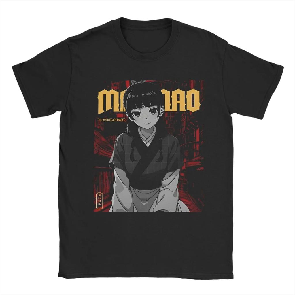 Maomao The Apothecary Diaries T-shirts Män Manga Anime Vintage 100% Bomull T-shirt O-hals Kortärmad T-shirt Tryckt merchandise