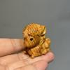 1PC Small Animal Statues Wooden Hand Carved Animal Statue Tea Pet Palm-Sized Home Decor Gift Sculpture
