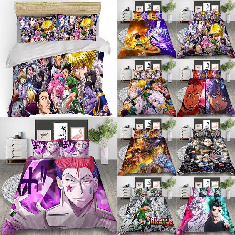 Hunter Hunter 3D Gedrucktes Anime Bettwäscheset für Komfortablen Schlaf US EU Größen