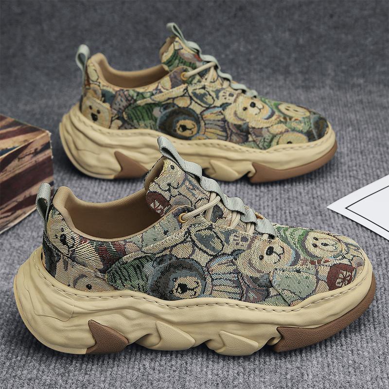 

Трендовые мужские модные туфли Дизайн Массивные мужские повседневные кроссовки Дышащие кроссовки на платформе Мужские кроссовки для бега и джоггинга Спортивные 39