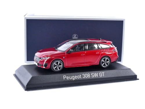 Norev 1/43 scale Peugeot 308 SW GT 2021 Elixir Red finished product