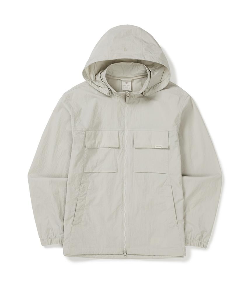 Snowpeak Apparel Detachable Root Hood Windbreaker (S25Mmrwb62) Light Beige
