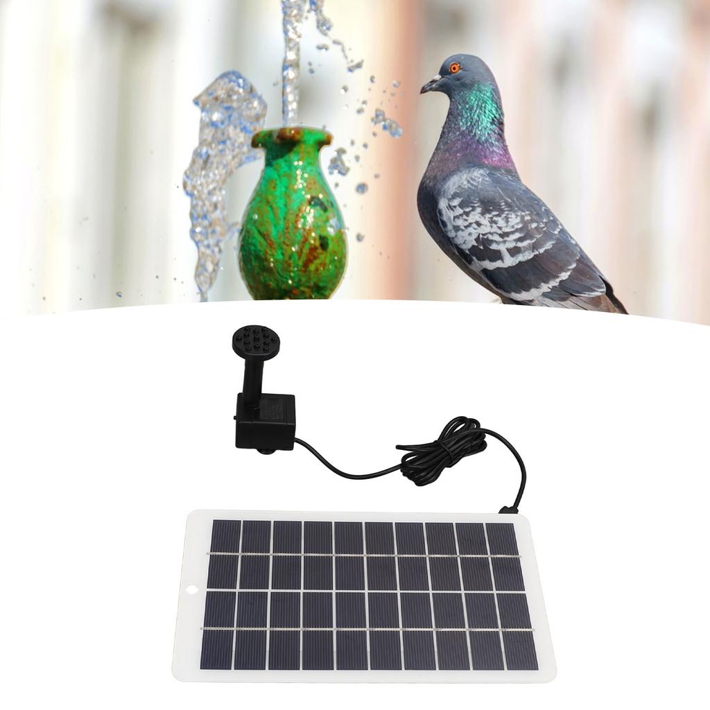 Solcellsdriven fontänpump Professionell Högeffektiv Solcellsvattenpump för Utomhus Trädgård Uteplats 4W 5V