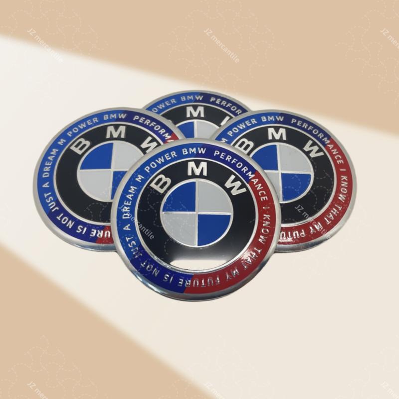4pcs-60mm It Is Suitable for Refitting the Alloy Sticker Hub Center of BMW X1/X3/X5/X6 Z4 M2/M3/M4 Automobile Tire Center.