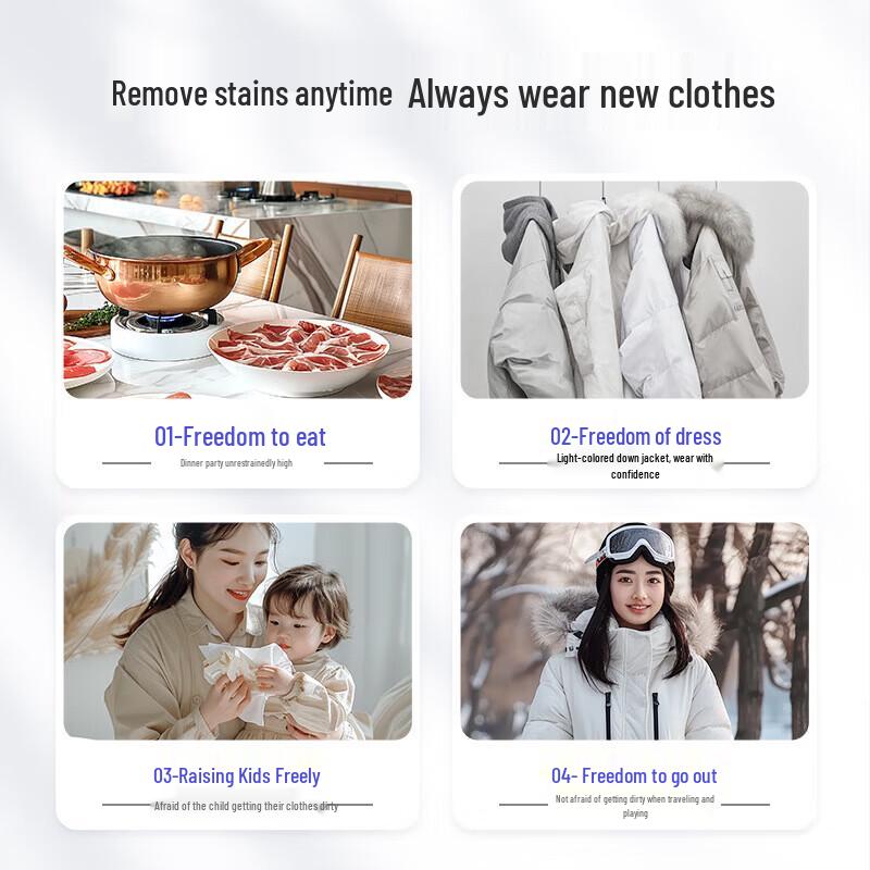 DeYou Down Jacket Cleaning Wipes with SheYanShe Sanitary Napkins