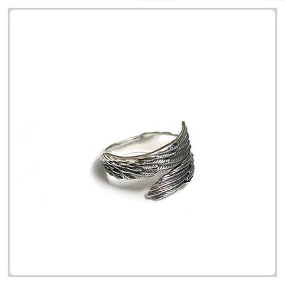 Retro Angel Wings Creative Ring For Men Women Punk Gothic Open Ring Handmade Designer Jewelry Unisex Accessories Gift For Lovers