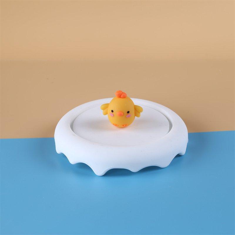 Schneeflocken-Becherdeckel, Schmelzender Schnee, Silikondeckel mit cartoonhaftem und süßem Design, Staubdichter Wasserbecherdeckel, Abnehmbar