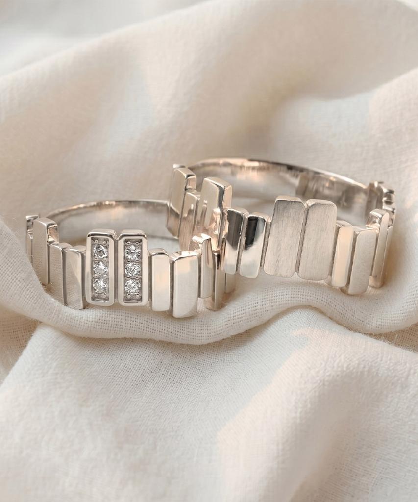 Helene Jewelry Silver 925 Ingis-On Couple Rings Silver Rings
