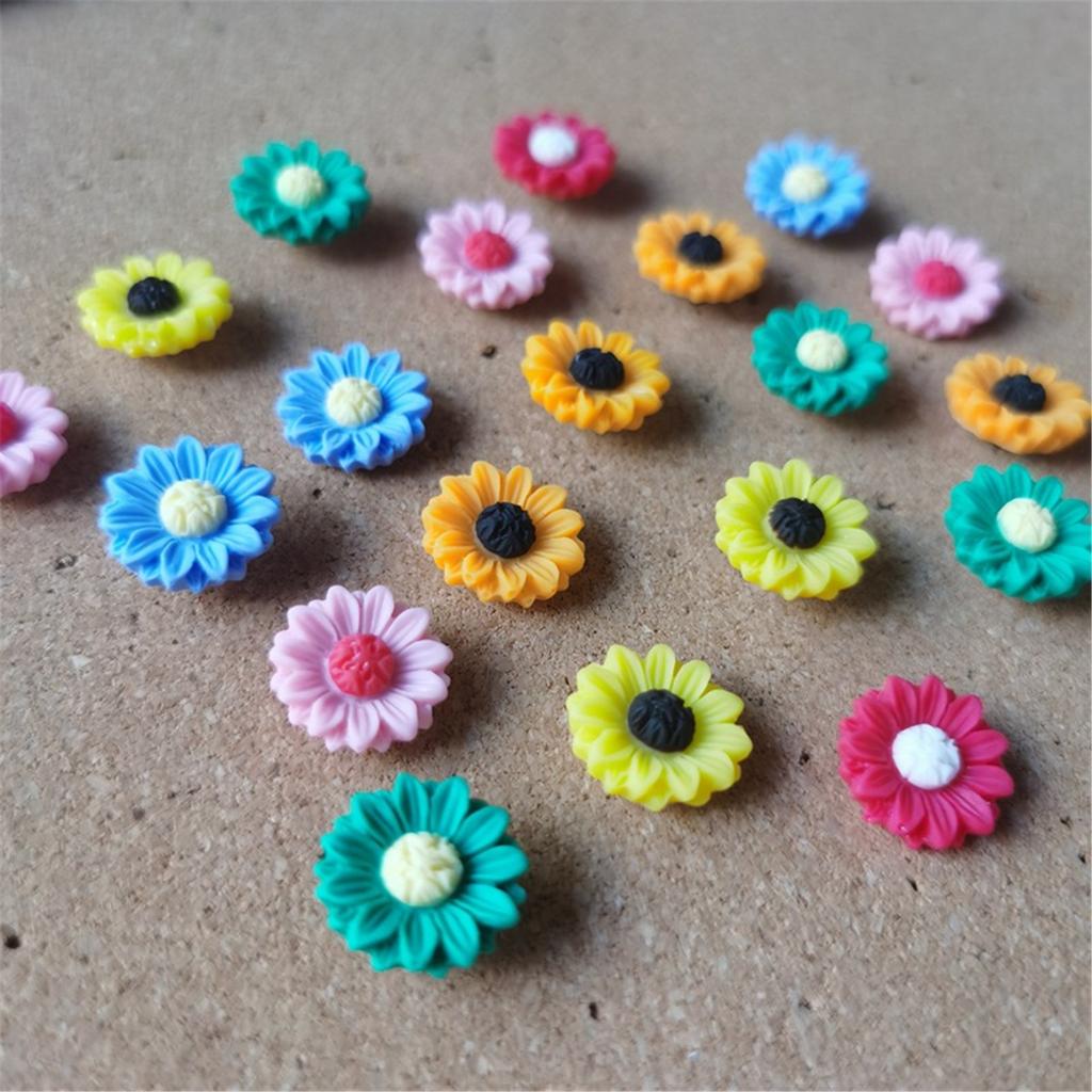 20/30Pcs Flower Push Pins Decorative Thumbtacks Cork Notice Board Thumb Tacks with Case for Cork Board Bulletin Boar
