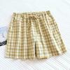 Shorts Hose Damen Baumwolle Sommer Vielseitig Vintage Locker Große Größe Freizeit Weites Bein Hosen Shorts