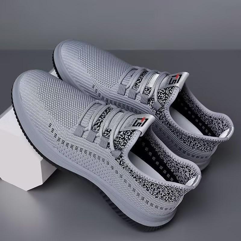 2025 Frühling Sommer Neu Atmungsaktiv Ausgehöhlt Mesh Herren Freizeitsneaker Outdoor Sportstil Weich Leicht Männlich Laufschuhe
