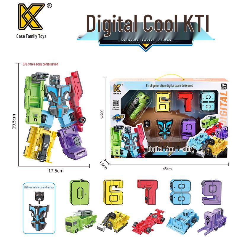 

Кейс Семья Трансформирующийся Числовой Робот Кинг Конг Меха Мальчик Набор Игрушек