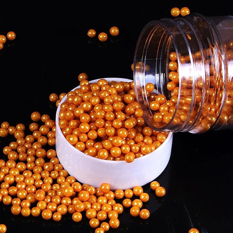 Quick Cake Decor: Gold Sugar Pearls & Lustre Dust with Birthday Theme Insert Cards