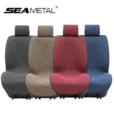 1PC Coprisedile Auto in Lino Traspirante Lino Cuscino Sedile Anteriore Imbottitura Sedia Auto 4 Stagioni Universale