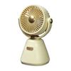 Mini-Schreibtischventilator 100 Geschwindigkeiten Winkelverstellbar USB-wiederaufladbar Sommer Handventilator Tragbar Outdoor Reise Mini Persönlicher Ventilator