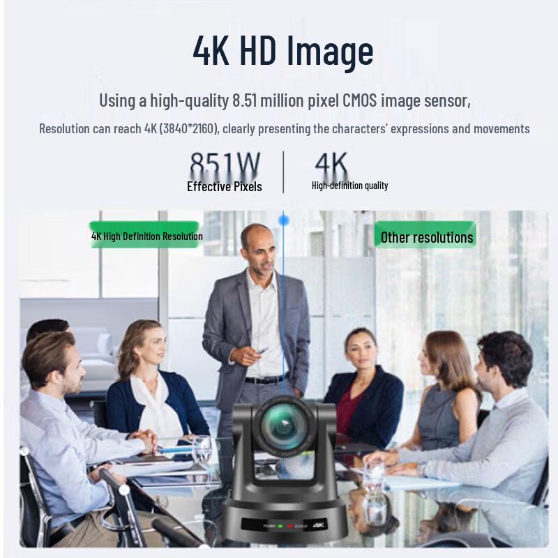 HSD AI Tracking 4K PTZ Video Conference Camera (CN version)