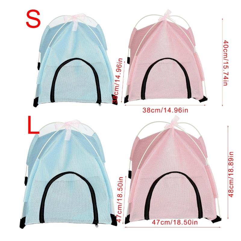 Simple Summer Teepee for Pet House Indoor House Tent Teepee for Small Animals Foldable Shelter Pet Furniture