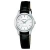 30 Meters Waterproof Quartz Leather Strap 28.5mm Women's Watch Silver Dial SSXP001