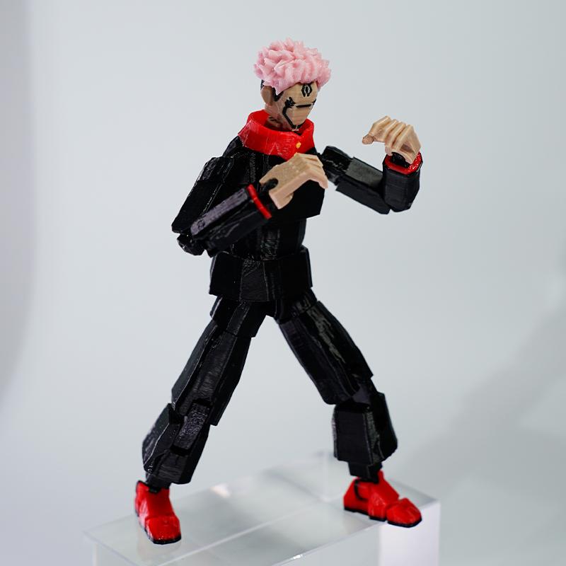 3D Printed Jujutsu Kaisen Ryomen Sukuna Anime Multi-Jointed Shapeshift Toys Action Figures Mannequin Model Ornaments Gifts