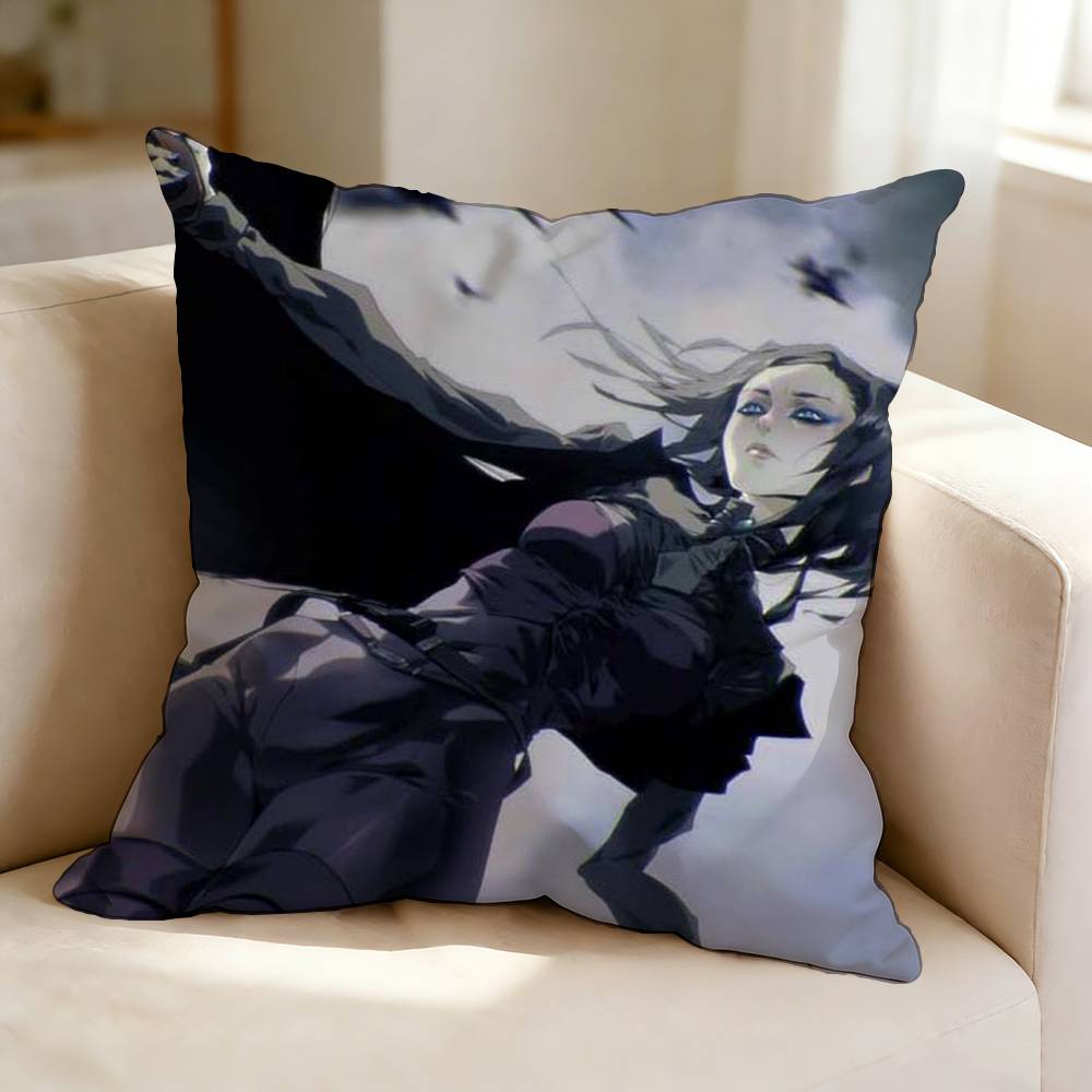 Suspense anime EErgo PProxy Square DoubleSided printed Pillow Case Bedroom Bedside Pillow Sofa Cushion Cover