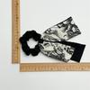 Printed Ribbon Satin Hairband, Elegant Girl's Updo Hair Tie, Large Intestine-style Headband Ponytail Hair String