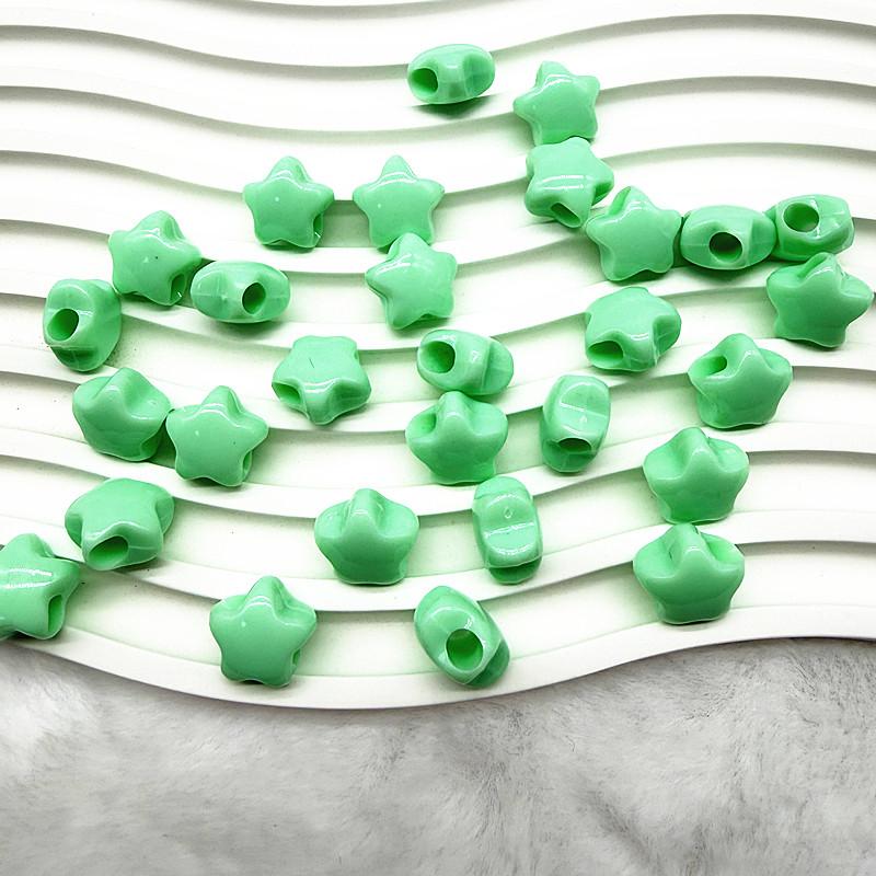 20pcs14X9mm Candies Colour Big Hole Five-Pointed Star Acrylic Loose Spacer Beads for Jewelry Making DIY Bracelet Accessories