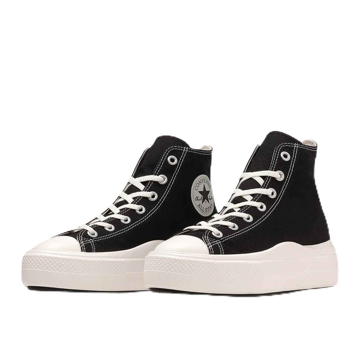 

Converse ALL STAR LIGHT PLTS II HI Thick Size cm Sneakers, Lightweight, Sole, Black, 24.5 чёрный