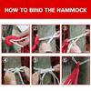 Thick Canvas Hammock Outdoor Camping Indoor Childrens Swing Thickened Striped Hammock Multi Functional Hammock