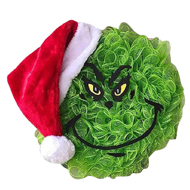 The Funny Christmas Burlap Wreath Door Creative Christmas Decorations