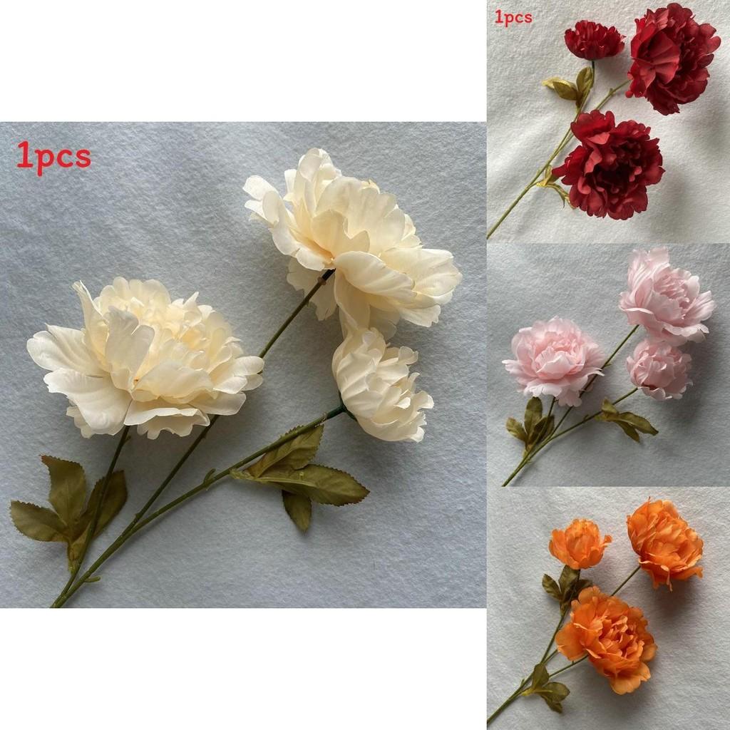 Silk Peony Bouquet For Wedding Decor Living Room Tabletop Decoration Gift