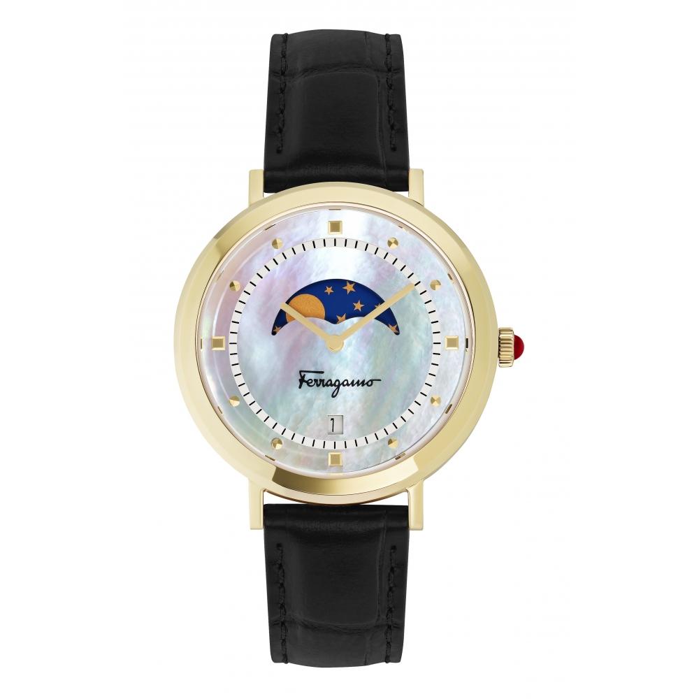 

Salvatore Ferragamo Ferragamo Женские 36 мм Черные кварцевые часы SFUH00821 черные