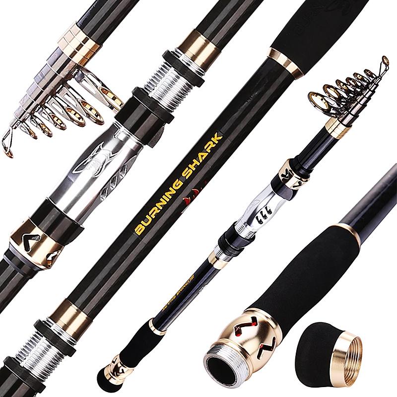 

Портативная телескопическая сверхжесткая сверхлегкая удочка для путешествий, серфинга, морской пресноводной рыбалки 1.8 m