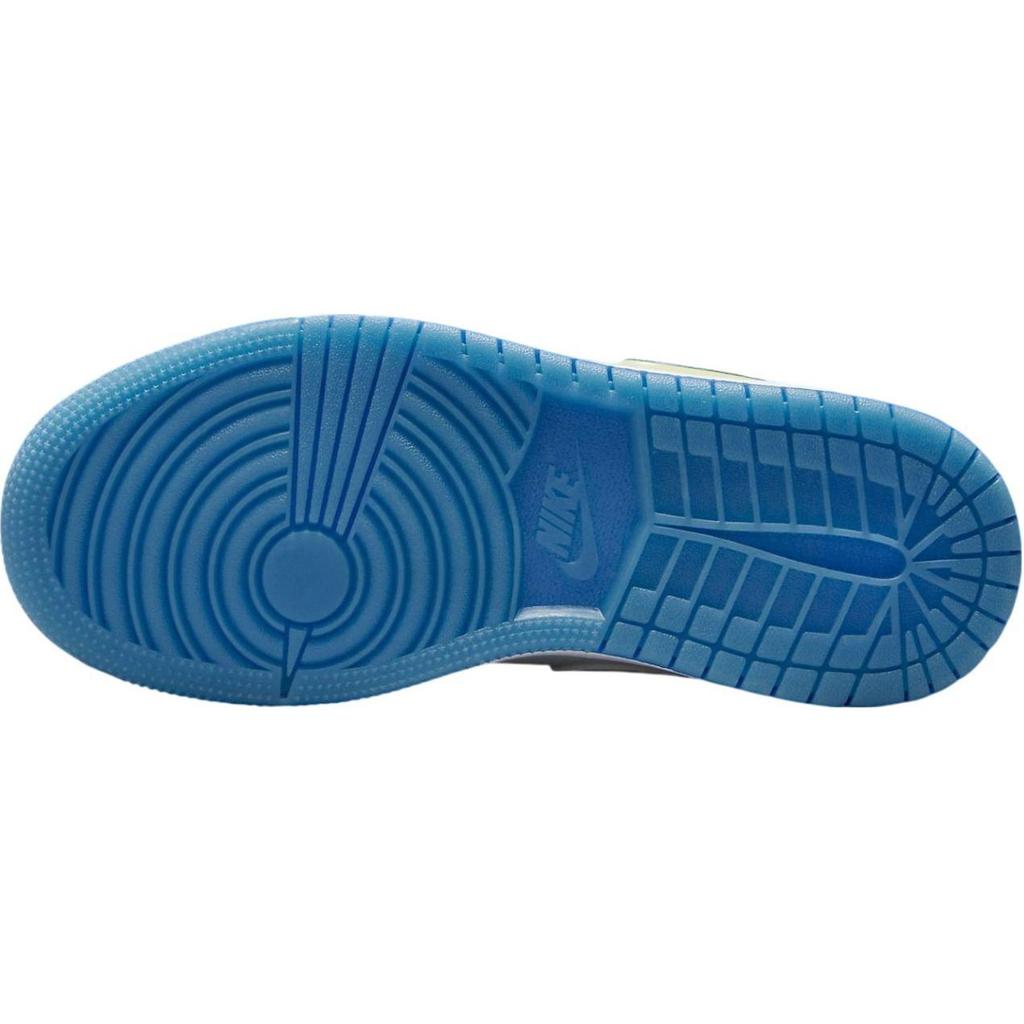 Jordan 1 Low The Sky Is Not The Limit (GS) Kids Sneakers White Varsity-Blue Neon-Green HJ9955-100