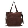 Corduroy Bag Women With Large Capacity 2026 New All-matching Single-shoulder Diagonal High-end Commuting Tote