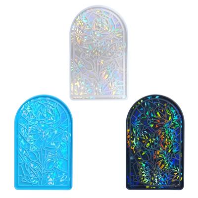 Holographic Rose Decorative Painting Mould Wall Decorations Silicone Mold Vintage Decorative Wall Art Resin Mould