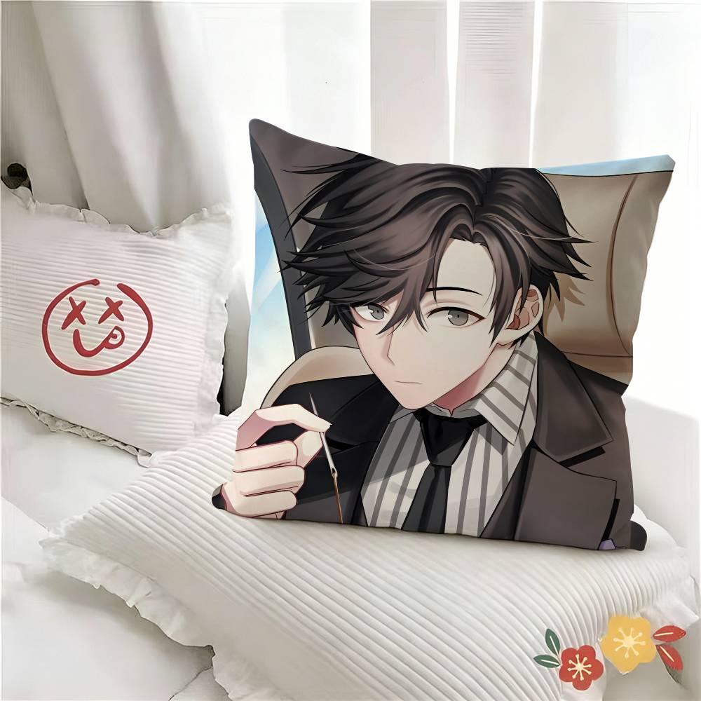 pc Mystic Messenger Jumin Han Pillow Case Fashion Square Pillowcase Bedroom Sofa Room Ins Decoration Leisure
