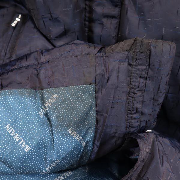 Balmain Dunkåpe L Lilla x marineblå Dame Brukt