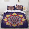 Bohemian Mandala King Queen Duvet Cover Boho Style Flower Bedding Set Adults Exotic Nordic Floral Polyester Quilt Cover