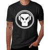 T-shirt da Uomo Pesante 100% Metalheadz Music Nera con Cuffie Bianche e Design Logo Teschio Vestibilità Regolare Girocollo Manica Corta per Heavy