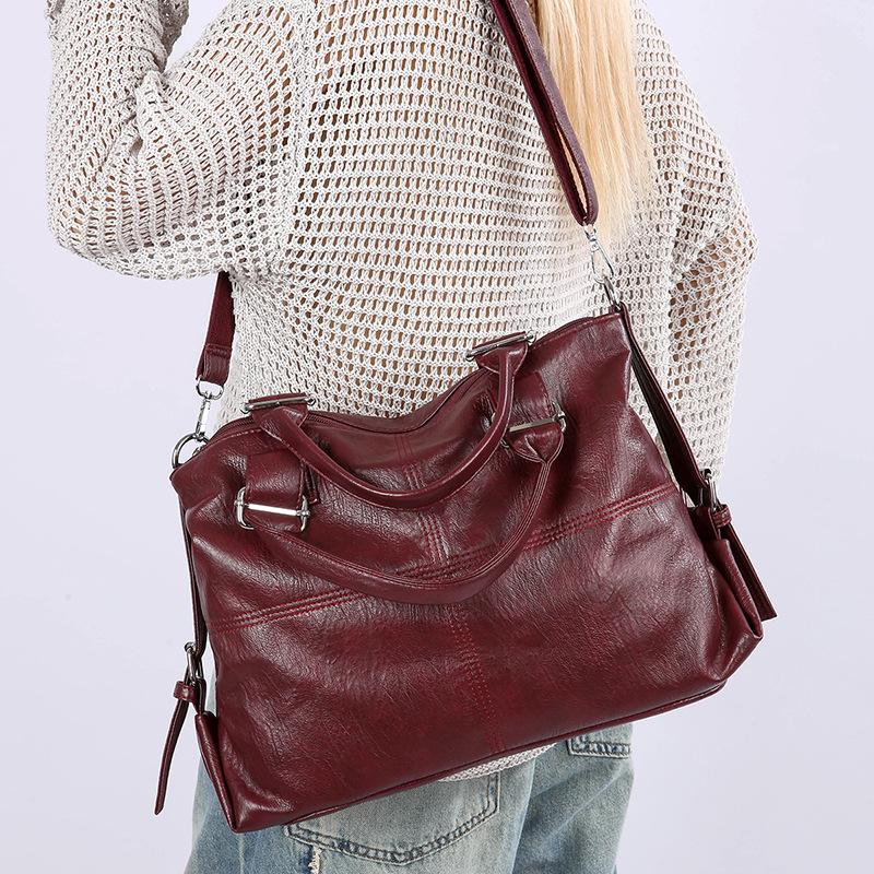 Fashion handbag bag women's new large-capacity versatile shoulder messenger bag commuter tote bag