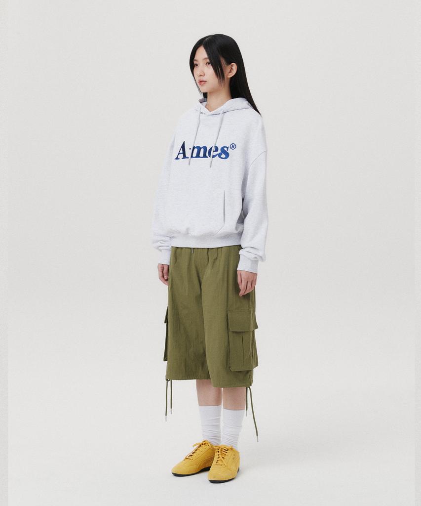 Basic Logo Hoodie Light Grey