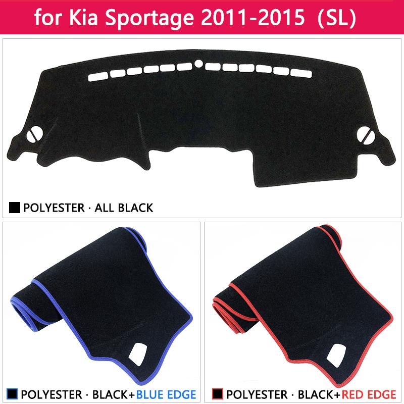 For Kia Sportage 2011 2012 2013 2014 2015 SL Anti-Slip Mat Dashboard Cover Pad Sunshade Dashmat Carpet Anti-UV Car Accessories R